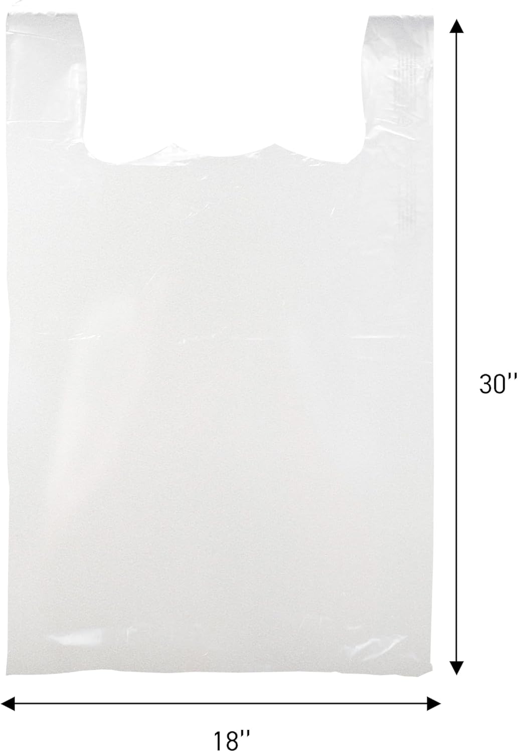 Large White Plastic T-Shirt Bags