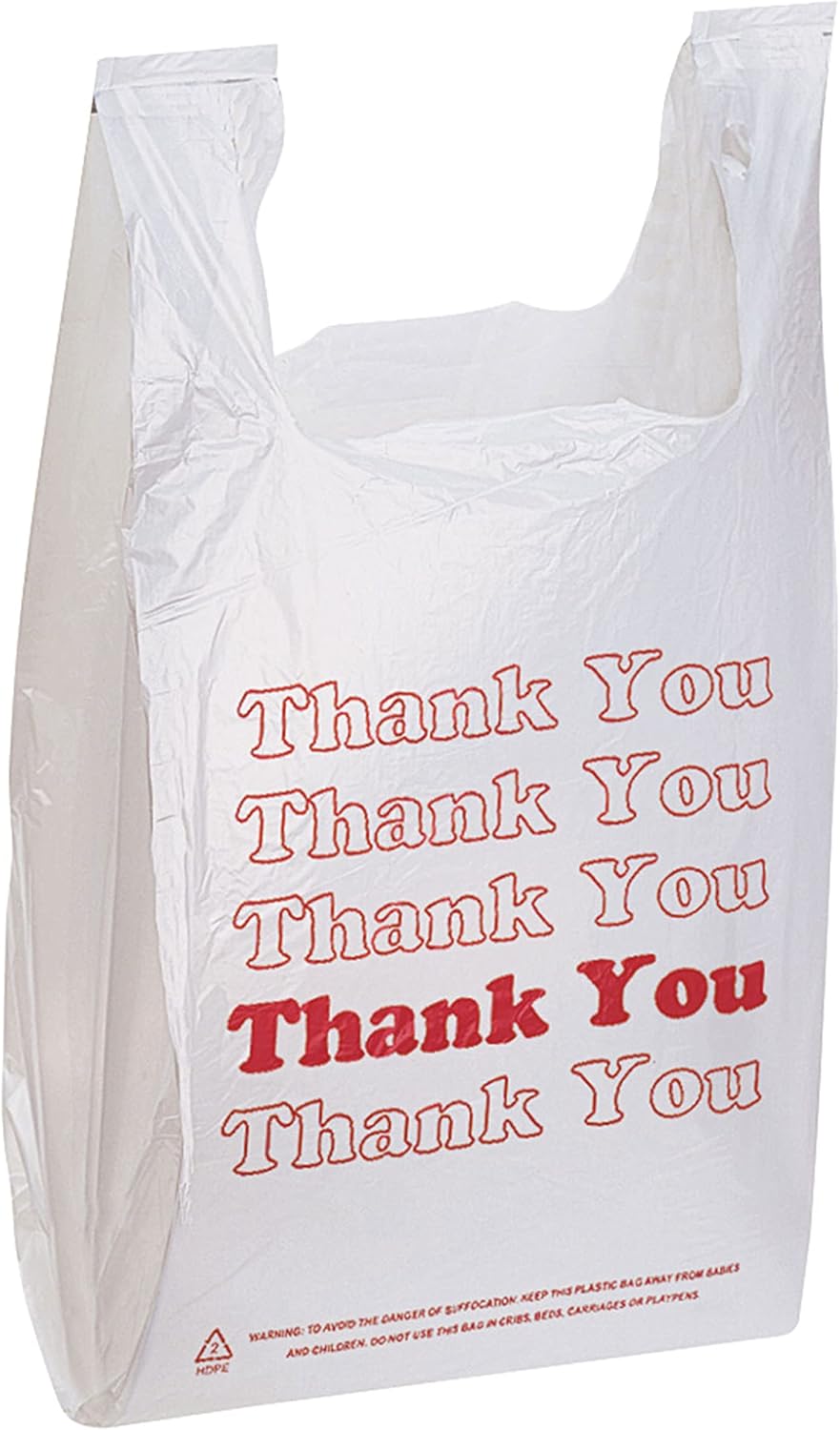 White Thank You Bags - 1000 Pack